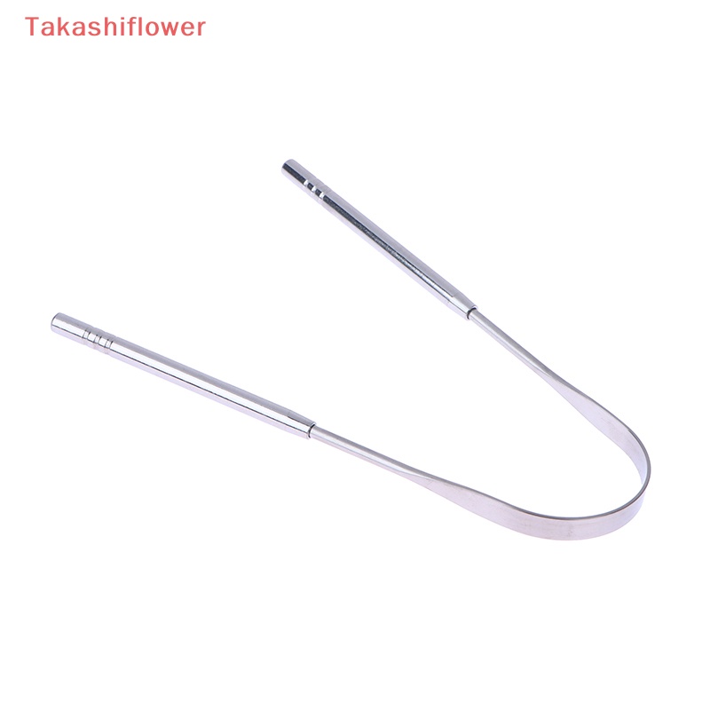 Set 2 Dụng Cụ Nạo Lưỡi Bằng Thép Không Gỉ Loại Bỏ Hơi Thở Chăm Sóc Răng Miệng