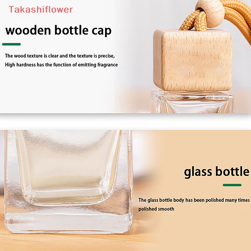 [TakashiflowerV] Mặt Dây Chuyền Dạng Kẹp Bình Đựng Nước Hoa Để Điều Hòa Xe Hơi