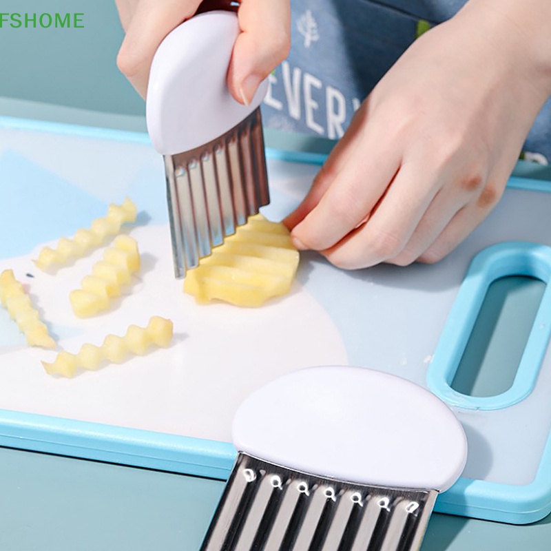 Dụng Cụ Cắt Khoai Tây Lượn Sóng Bằng Thép Không Gỉ