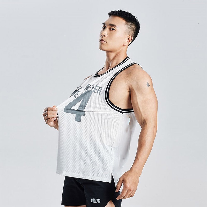 Áo Bóng Rổ Phối Lưới Co Giãn Nhanh Khô Số 24 Mẫu Mới Thời Trang Cho Nam