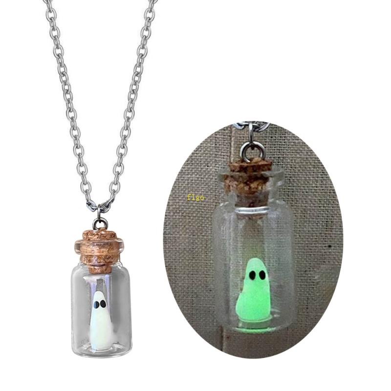 Vòng cổ Mặt Kính Hình Ma Phát Quang Độc Đáo