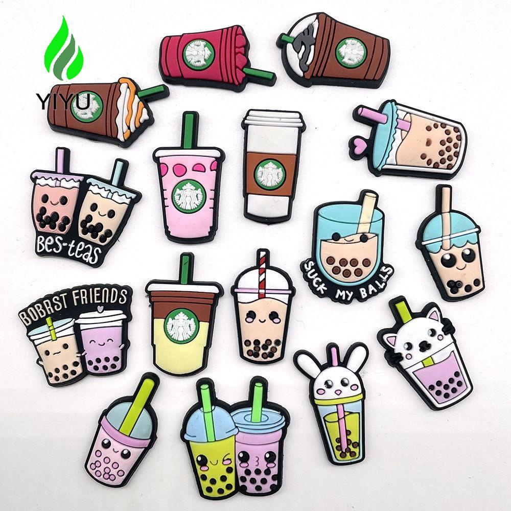 YIYU Phụ Kiện Trang Trí Giày Họa Tiết Hoạt Hình Dễ Thương Cho Bé Diy