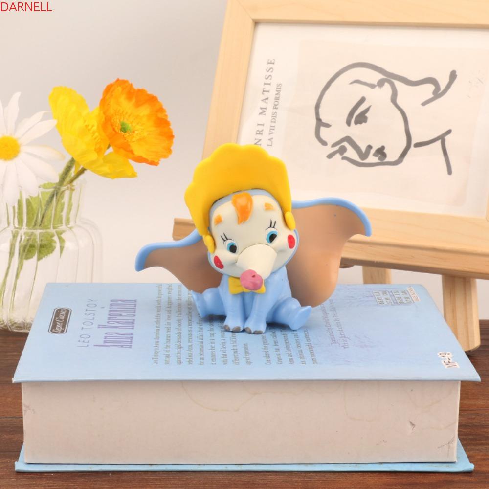 DARNELL Mô Hình Voi Dumbo Bằng PVC Trang Trí Bánh Kem