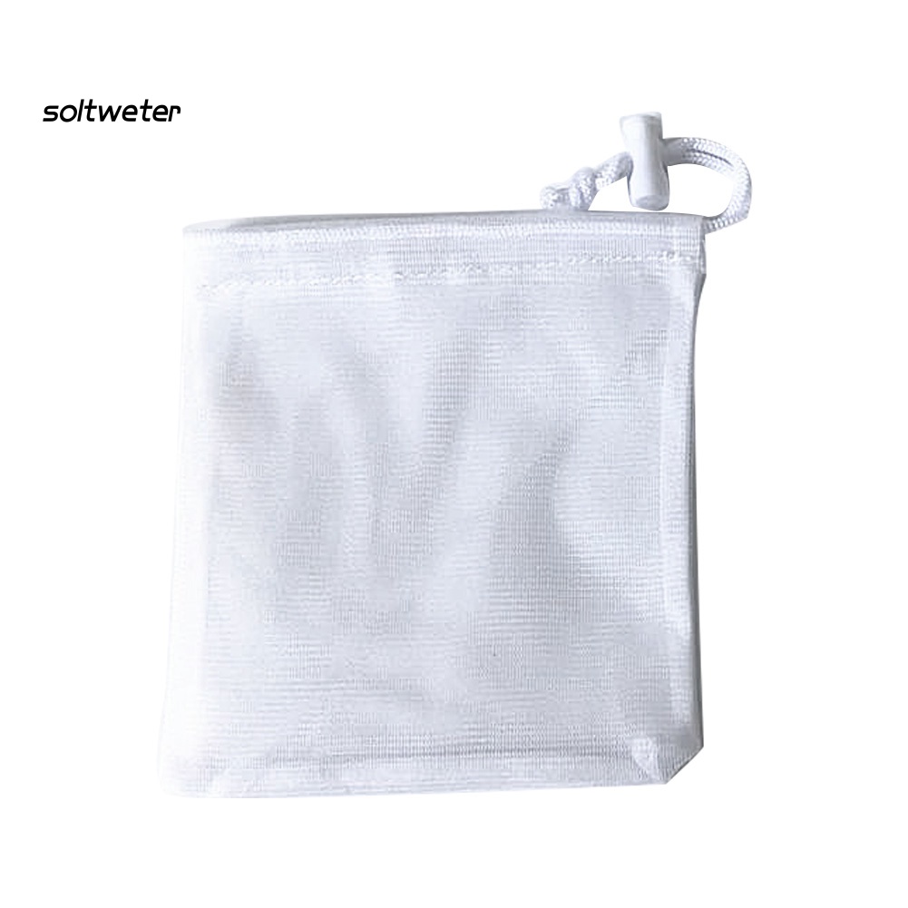 Túi Lưới Dây Rút Màu Sắc Trơn Đựng Mỹ Phẩm Tiện Dụng