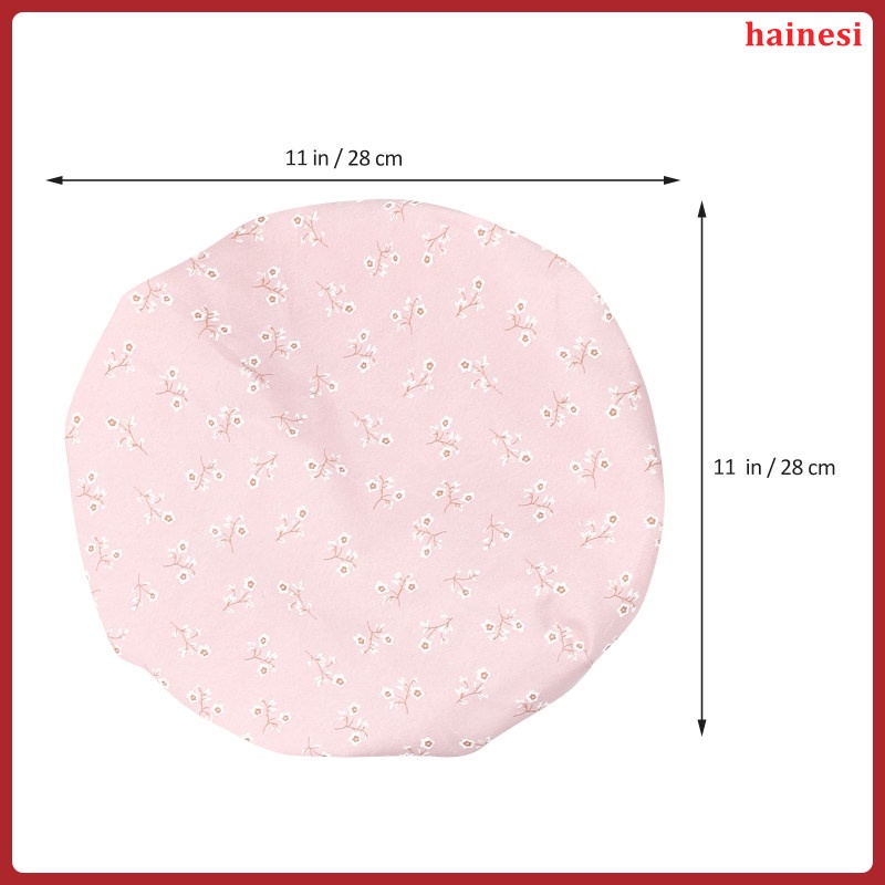 Bộ 3 Mũ Trùm Tóc Bằng Satin Màu Đen Chống Thấm Nước