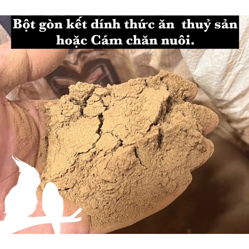 1kg Bột Gòn siêu kết dính  thức ăn chăn nuôi khi ép cám viên hoặc trộn cám câu cá 1kg