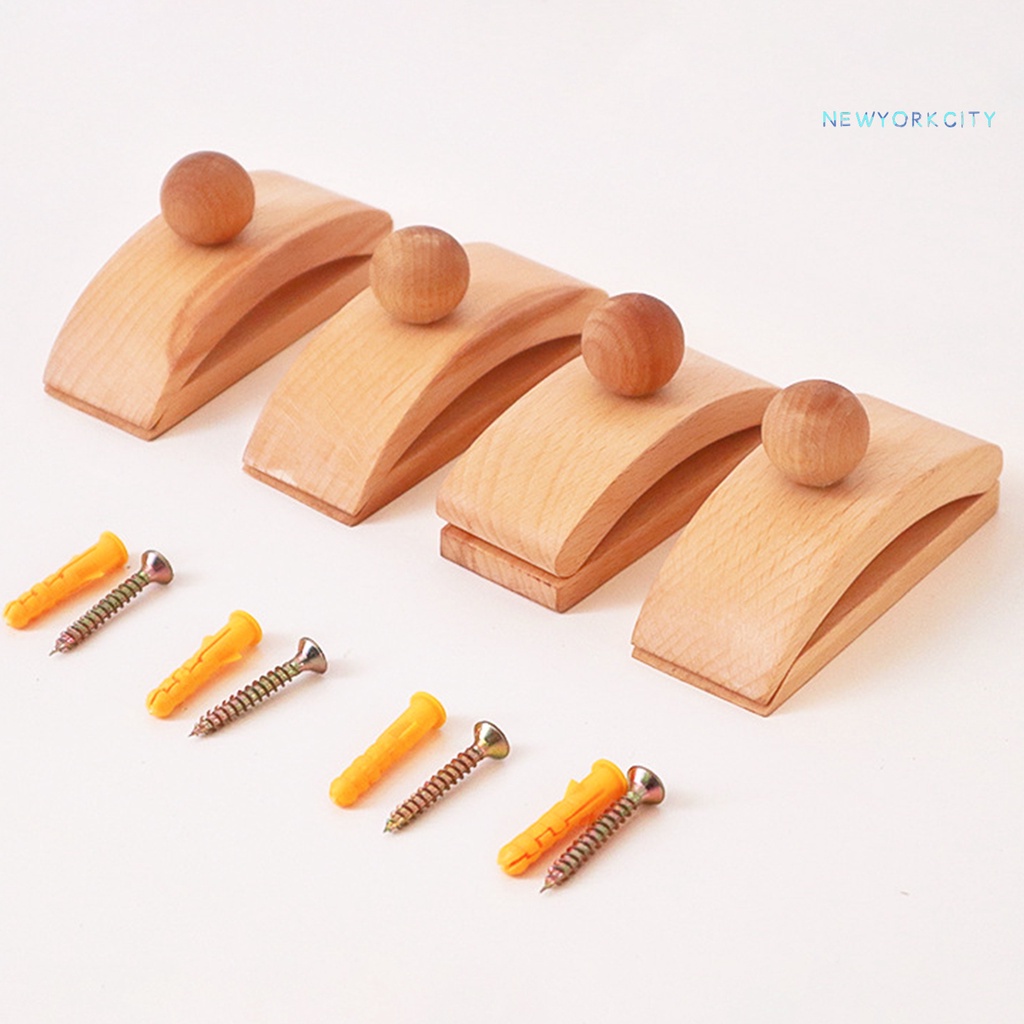 Móc Treo Trưng Bày Thảm Bằng Gỗ Kèm Ốc Vít Và Mỏ Neo Tiện Dụng Cho Gia Đình