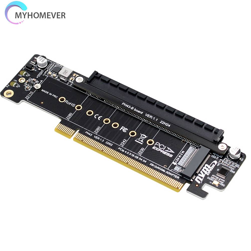 Thẻ Mở Rộng PCIe X16 Sang X8 + X4 + X4 2280 / 2260 / 2242 / 2230 SSD