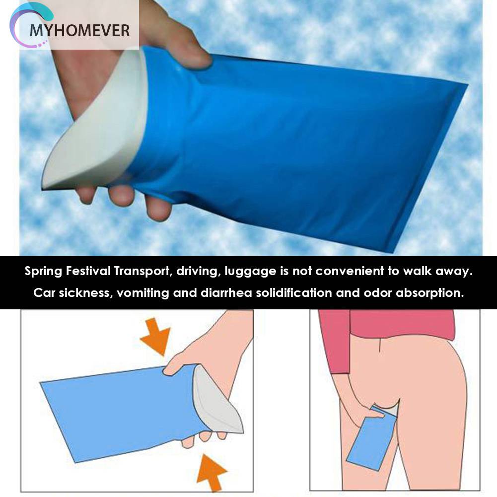 Túi Đi Vệ Sinh Khẩn Cấp 600ML Sử Dụng Một Lần Tiện Lợi