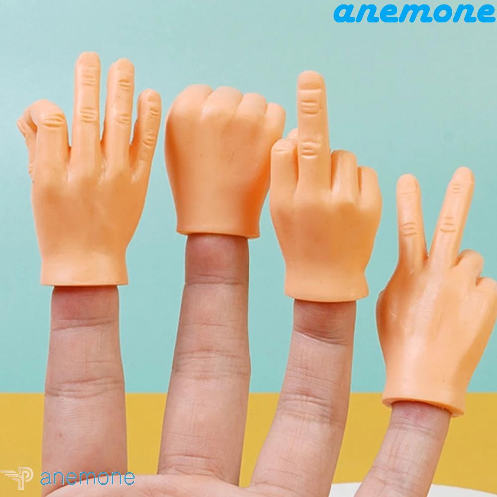 ANEMONE Đồ Chơi Ngón Tay Hình Chú Mèo Nhỏ Dùng Hóa Trang Cho Người Lớn Và Trẻ Em