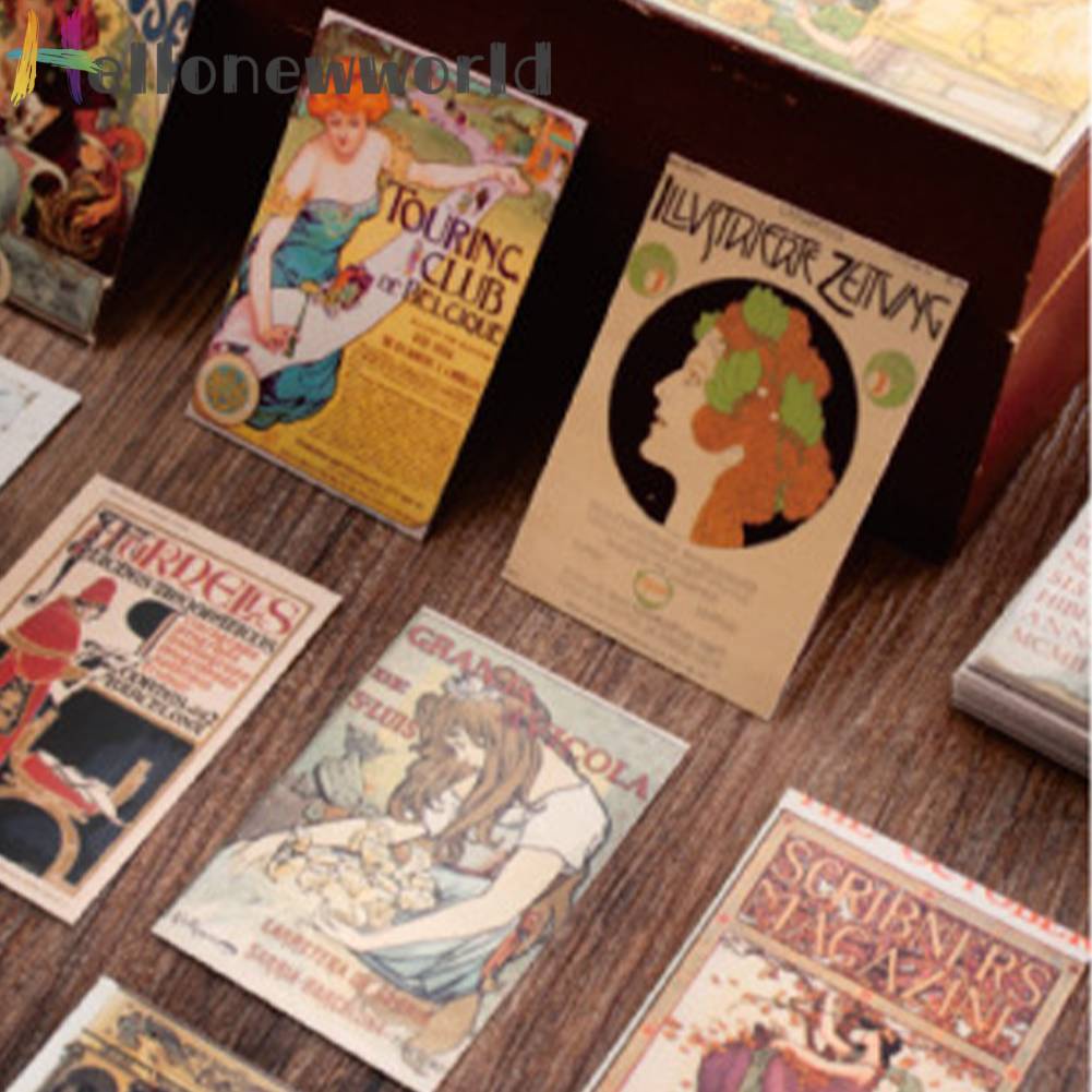 Con Dấu Giấy Kraft Phong Cách Retro Trang Trí Sổ Tay