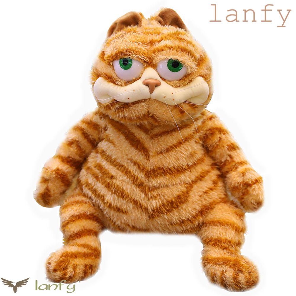 LANFY Mèo Nhồi Bông Mềm Mại Dễ Thương Dùng Làm Quà Tặng