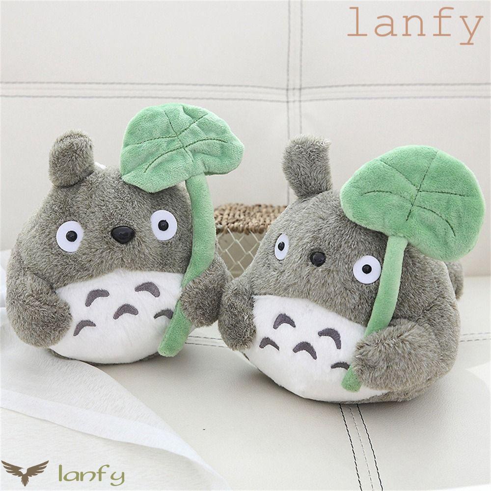 LANFY Đồ chơi nhồi bông Hình Lá Sen Màu Xám Dễ Thương 22 / 30cm