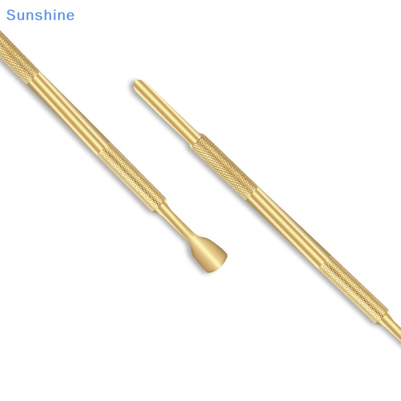 1 Cây Đẩy Biểu Bì Hai Đầu Bằng Thép Không Gỉ Dùng Trang Trí Móng Tay Chống Trượt