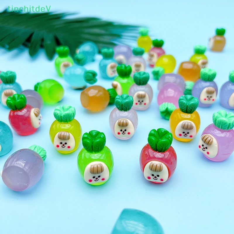 [TinchitdeV] Bộ 2 Cà Rốt Mini Dạ Quang Trang Trí Tiểu Cảnh / Nhà Búp Bê