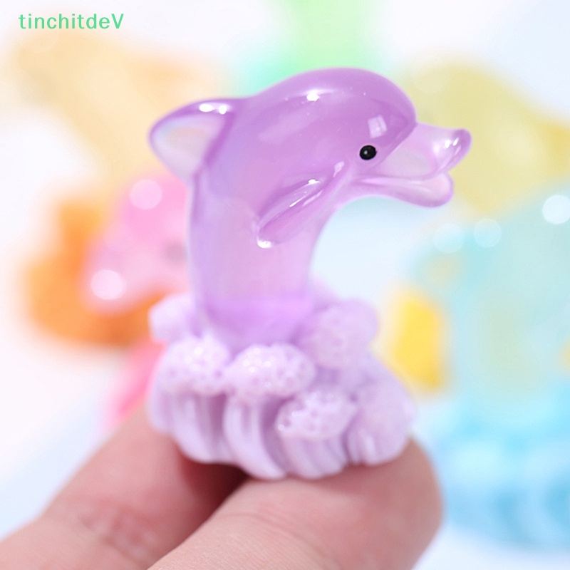 [TinchitdeV] 1 Đồ Chơi Cá Heo Phun Nước Ba Chiều Phát Sáng Trang Trí Nhà Búp Bê [Mới]