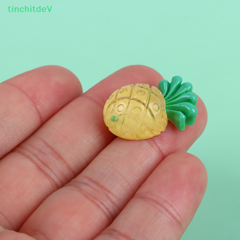 [TinchitdeV] Set 20 Miếng Dán Resin Hình Trái Dứa Ch Dễ Thương Làm Bông Tai DIY [Mới]