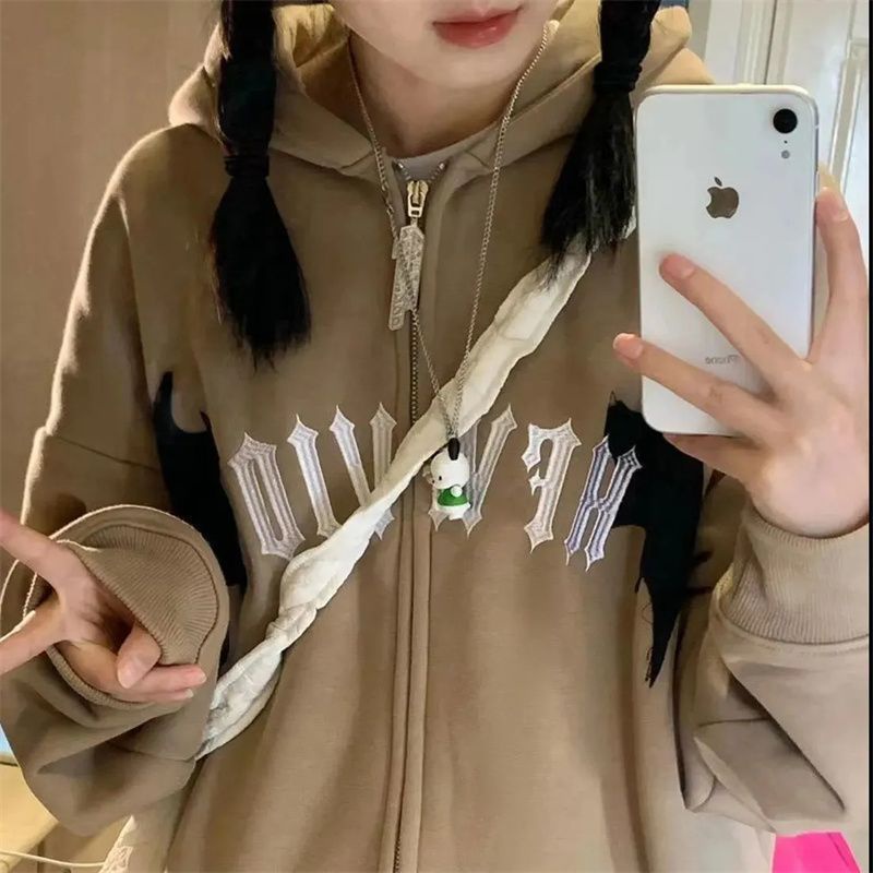 Áo Khoác Sweater Mỏng Phong Cách Thời Trang Hiphop Vintage Dành Cho Nữ