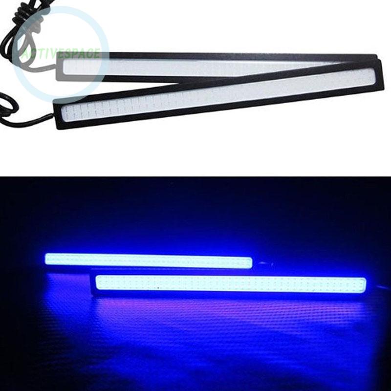 ⚡READYSTOCK⚡DRL Fog Light DC 6W Running 500lm 78cm Ultrathin Super Bright 12V Blue