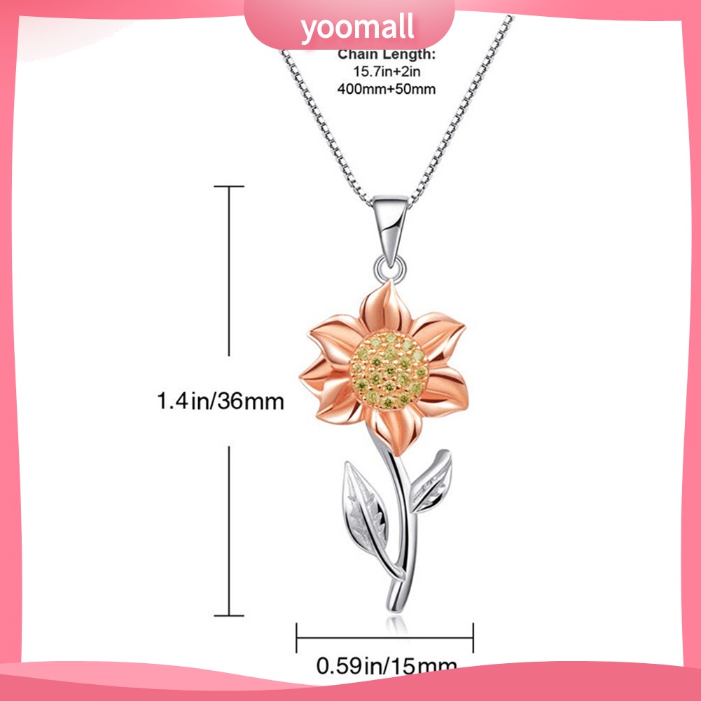 1 Vòng Cổ Choker Mặt Hoa Hướng Dương Thời Trang Cho Nữ