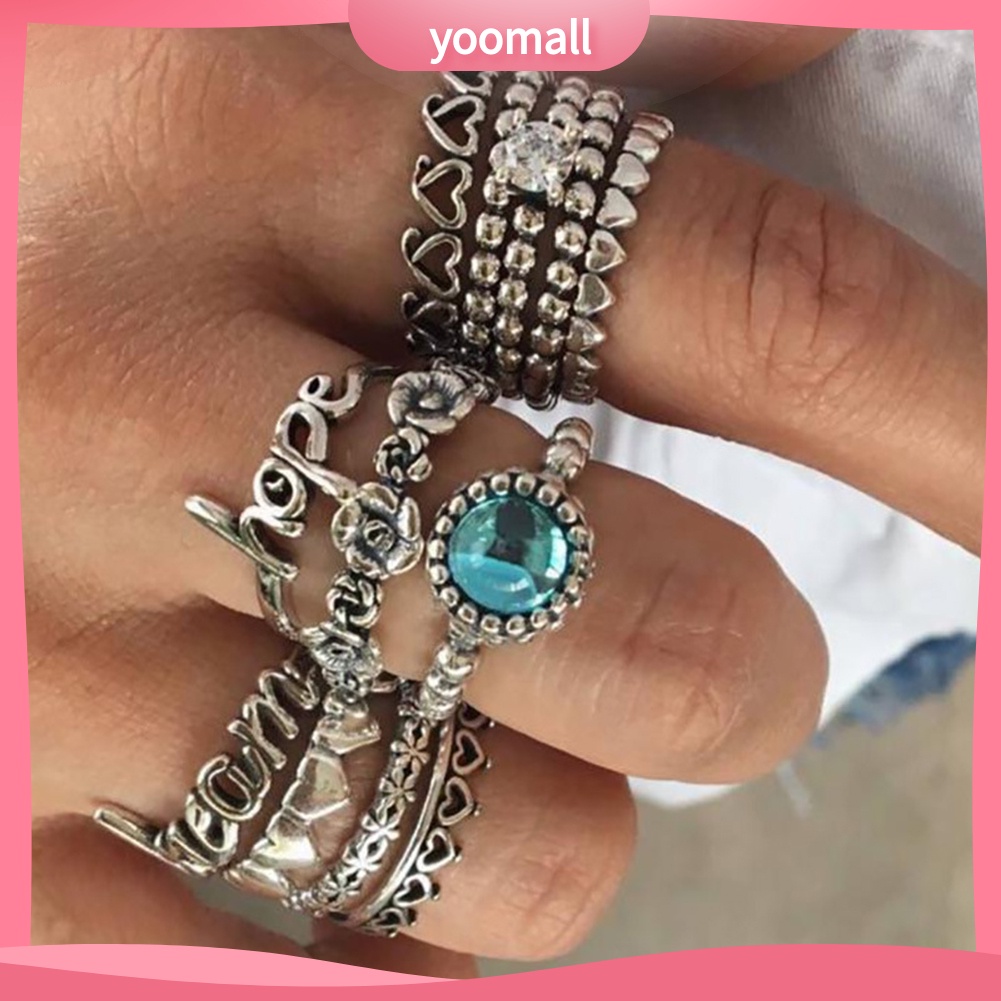 Set 11 Nhẫn Đeo Khớp Ngón Tay Thời Trang Nữ