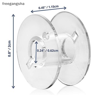 [FREG] 40Pcs Transparent Sewing Machine Spools Home Plastic Empty Spool Bobbins Sewing Tool Accessories Universal Threads Bobbin FDH
