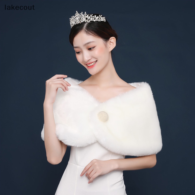 Áo Choàng Sườn Xám Bằng Vải Bông Màu Trắng Ấm Áp Thanh Lịch Thời Trang Mùa Đông Cho Cô Dâu