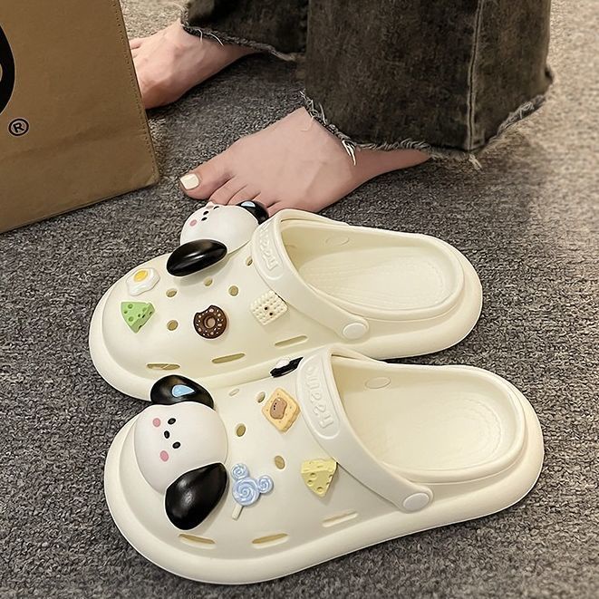 FEIJIANU dép Cross dép sandal nữ giày đi biển đáng yêu thoải mái28Z23071201