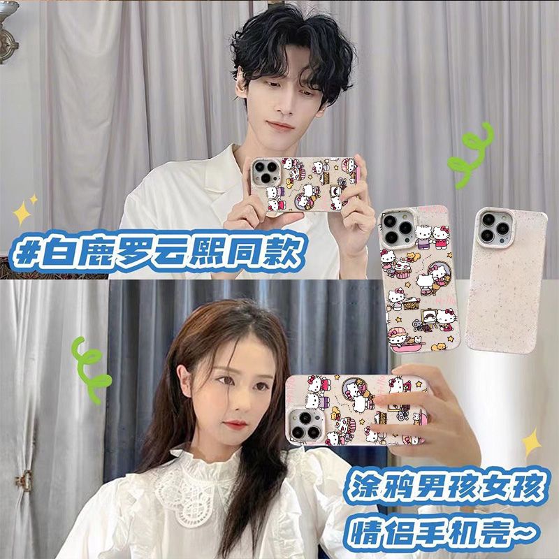 Ốp Điện Thoại Dẻo Họa Tiết Hoạt Hình Hello Kitty Dễ Thương Chống Sốc Cho iPhone12 8plus max11 7 1314pro