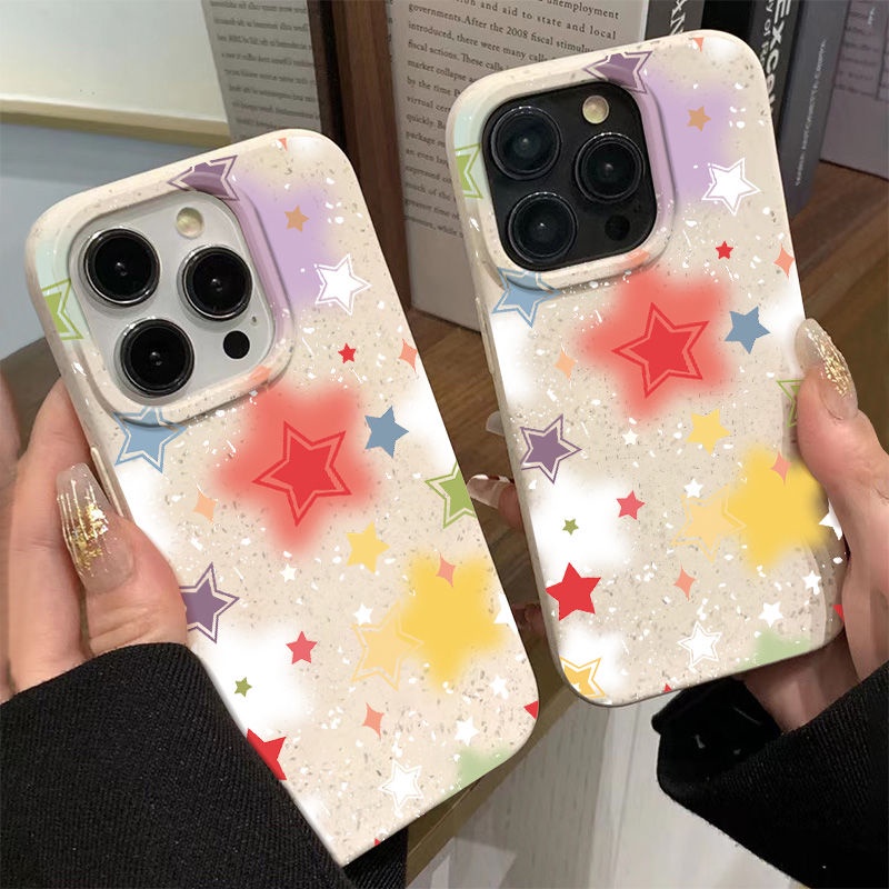 Ốp Điện Thoại Dẻo Họa Tiết Ngôi Sao 4DZR Dễ Thương Chống Sốc Cho Iphone1214pro11 max7 8p 13