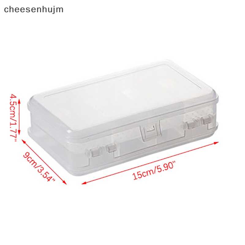 Hộp Đựng Trang Sức Bằng Nhựa Hai Tầng Hình Chữ Nhật Tiện Dụng