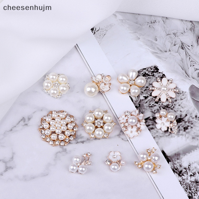 10 Nút Ngọc Trai Giả Dùng Trang Trí Thủ Công