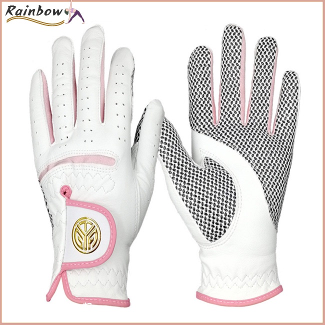 1 Đôi Găng Tay Đánh Golf Da Cừu Chống Trượt Thoáng Khí Dành Cho Nữ