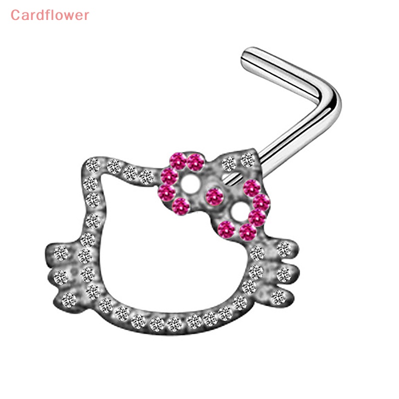 Khuyên Mũi Bằng Thép Không Gỉ Hình Trái Tim / Bướm / Mèo Thời Trang Mới Cho Nữ