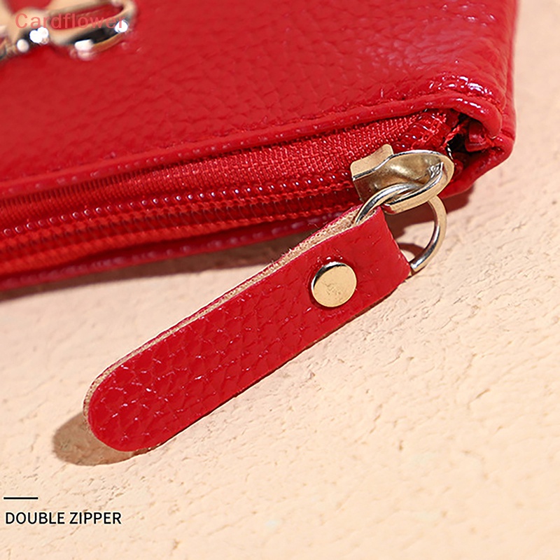 Ví Da Cầm Tay Mini Có Khóa Kéo Mới Cho Nữ