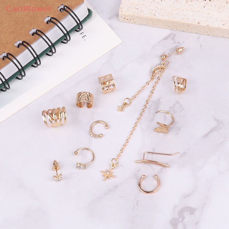 1 Bộ Khuyên Tai Tròn Đính Đá Thời Trang Mới