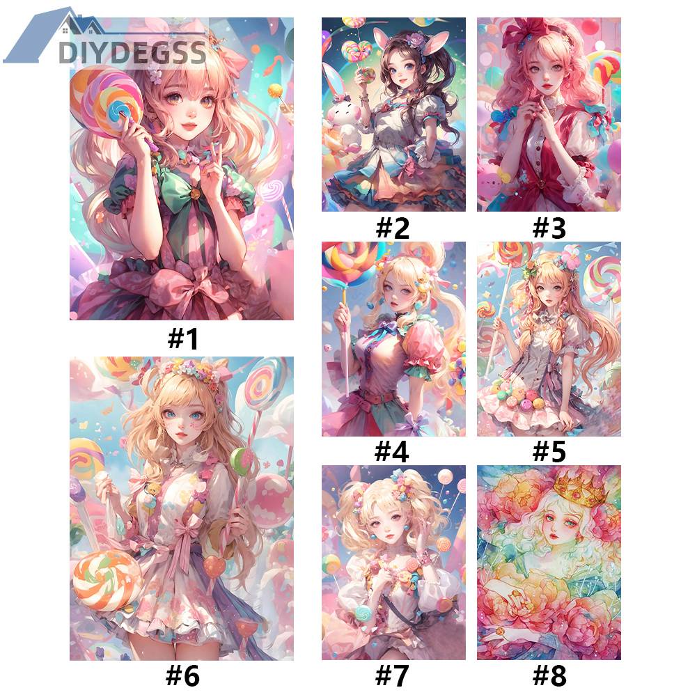 Toàn Bộ Bộ Tranh Thêu Chữ Thập 11CT Bằng cotton Thân Thiện Với Môi Trường Hình Cô Gái