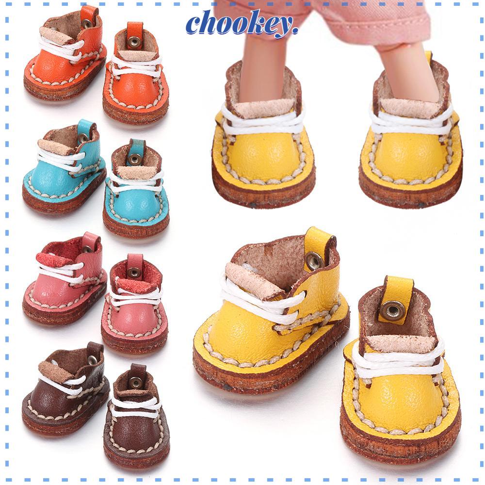 Giày Bốt Da Bò Cho Búp Bê 1 / 11 OB11 Hiện Có 5 Màu