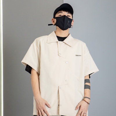 Áo Sơ Mi Tay Ngắn Phong Cách Đường Phố Mùa Hè Thời Trang Cao Cấp Cho Nam