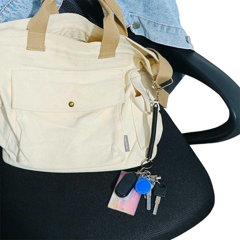 Dây Móc Chìa Khóa Co Giãn Bằng Kim Loại Chất Lượng Cao