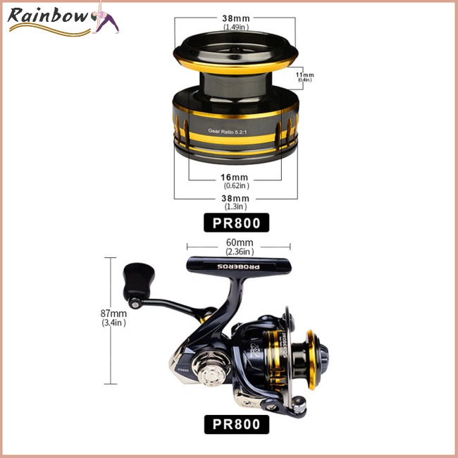 Máy Câu Cá 7 + 1BB 18Lbs Max Drag 5.2: 1 Tốc Độ Cao