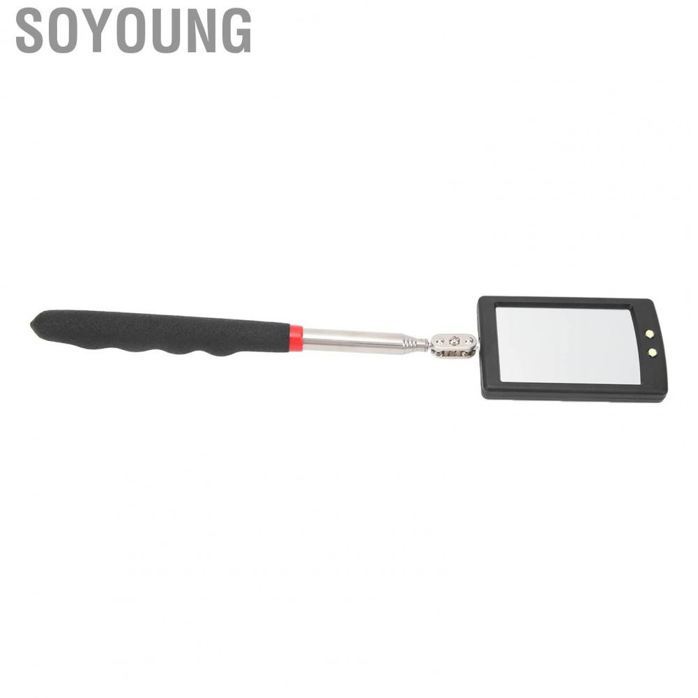 Soyoung Telescopic Inspection Mirror  Lighted 360 Degree Swivel for Automotive Mechanics  Retractable