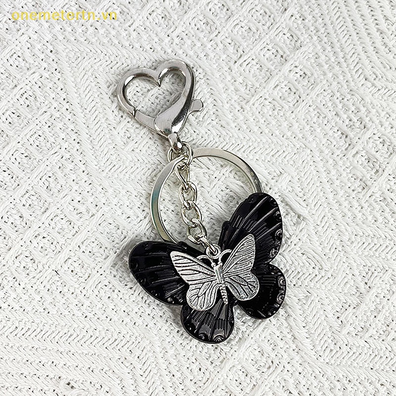 Móc Khóa Điện Thoại Bằng Acrylic Hình Bướm Vintage Y2K