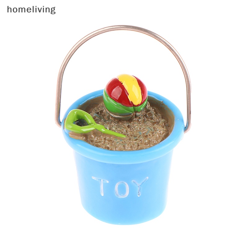 1 Xô Xúc Cát Bãi Biển Mini Tỉ Lệ 1: 12 Trang Trí Nhà Búp Bê