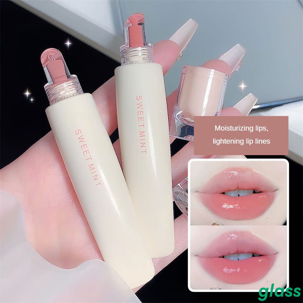 SWEETMINT Liquid Lipstick Crystal Frozen Strawberry Lip Gloss Glaze Mirror Nude Doodle Lip Mỹ   Trang điểm Hàn Quốc Son Môi