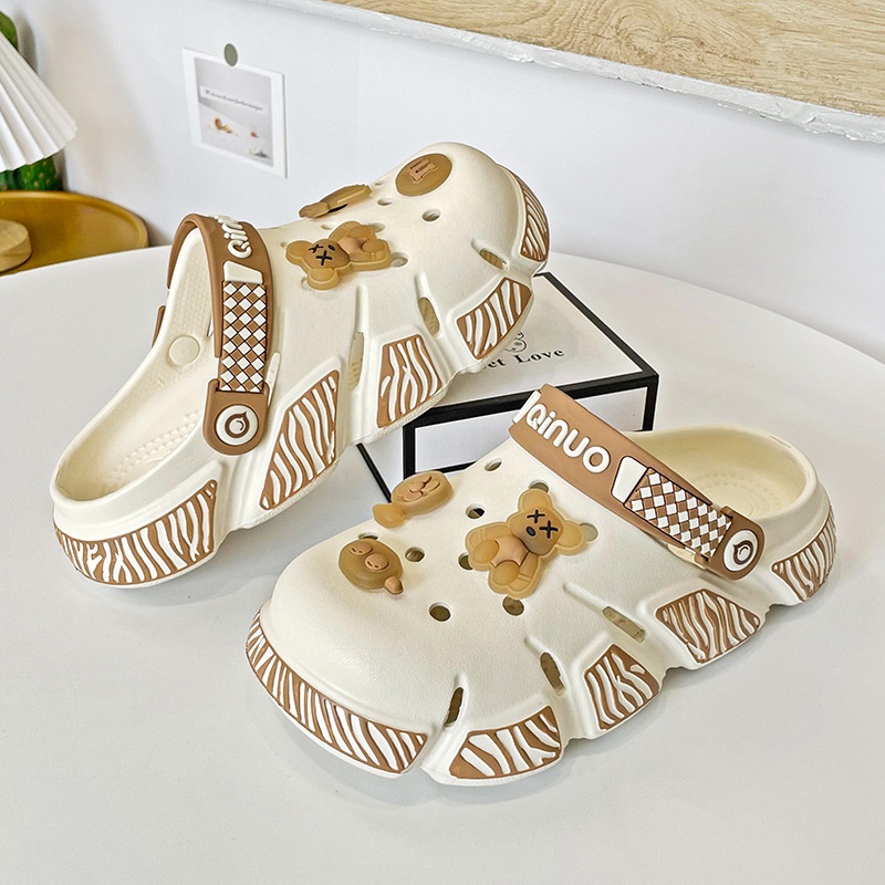 Dép crocs bánh mì ICCLEK 32zDDX072604 thoải mái cho nữ