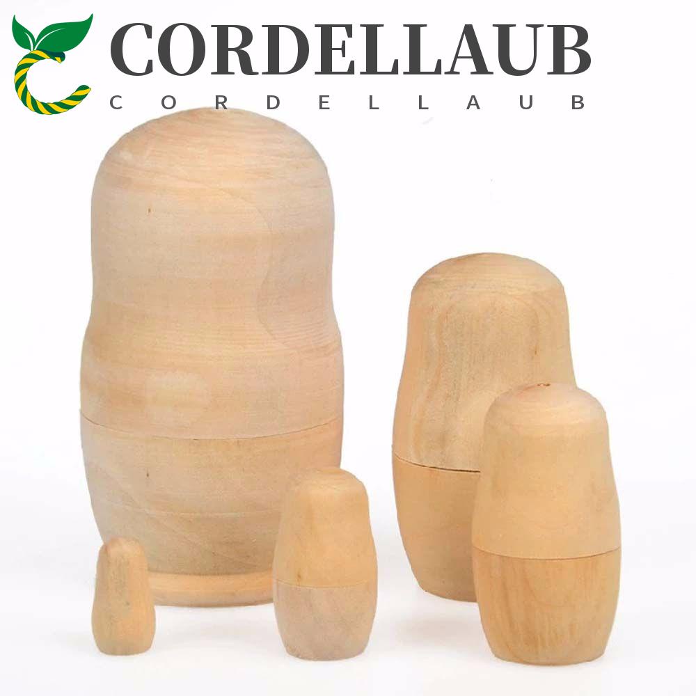 Bộ 5 Búp Bê Nga Matryoshka Chưa Sơn