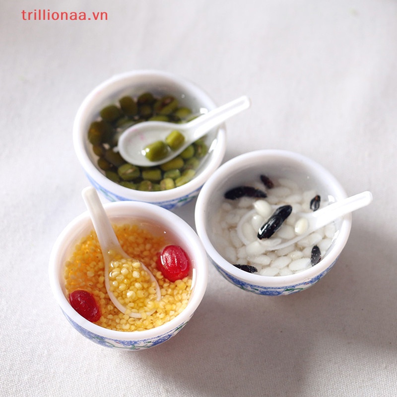 Bát Ăn Tráng Miệng Mini Tỉ Lệ 1: 6 Cho Nhà Búp Bê
