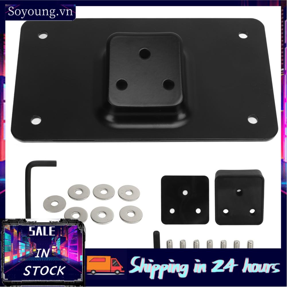 Soyoung Laydown License  Mount Easy Installation 3 Holes Mounting for Motorbike