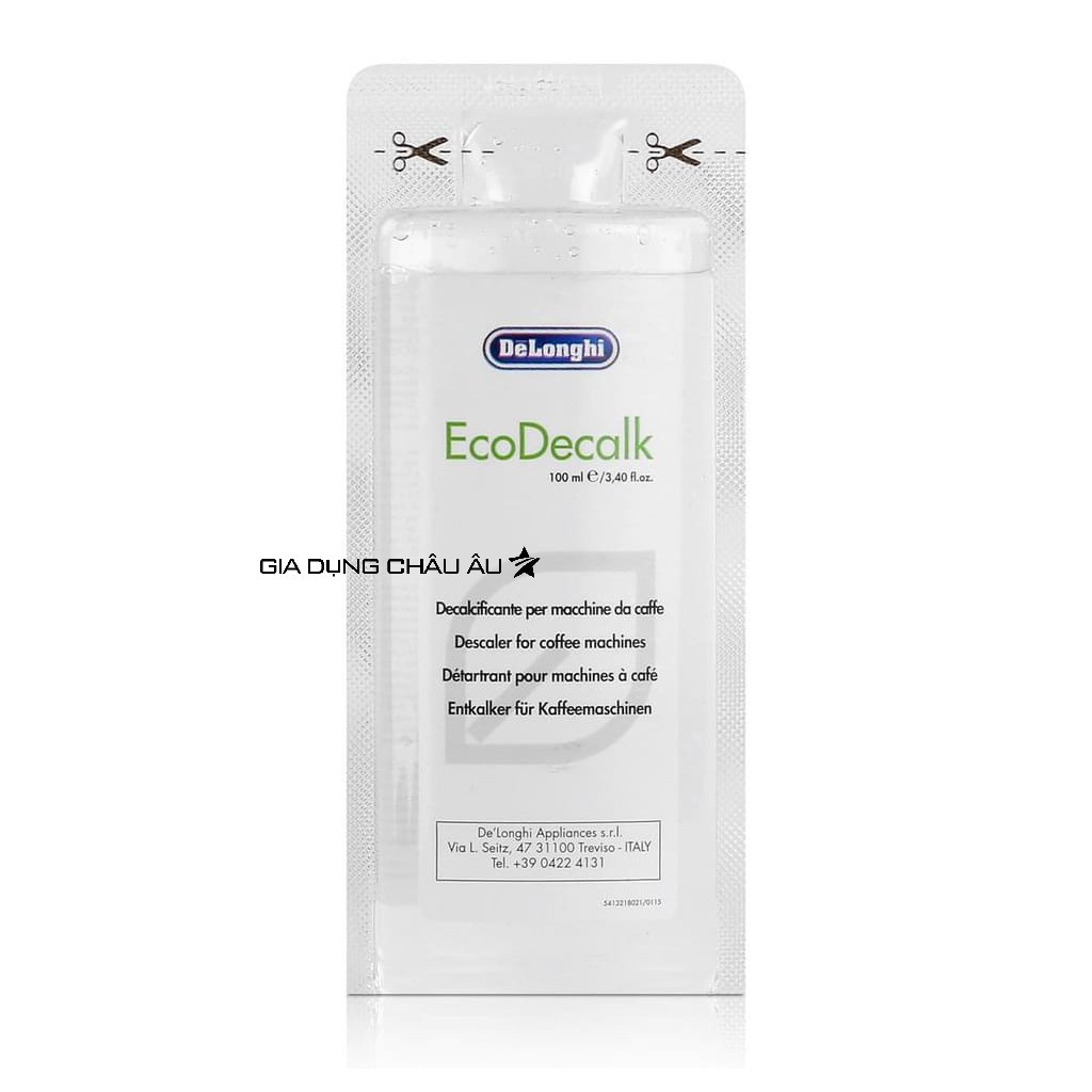 Dung dịch vệ sinh máy pha cà phê Delonghi, dung tích 100ml / 500ml, Hàng Chính Hãng